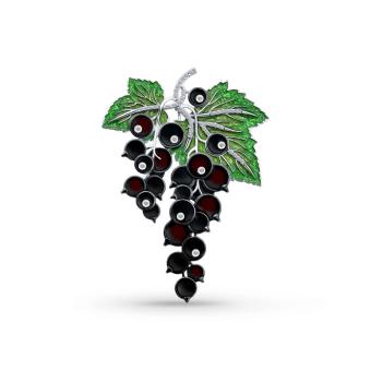 Hõbepross tsirkooniumite ja emailiga