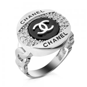 Серебряное кольцо в стиле Chanel