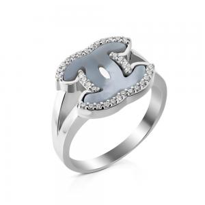 Серебряное кольцо в стиле Chanel