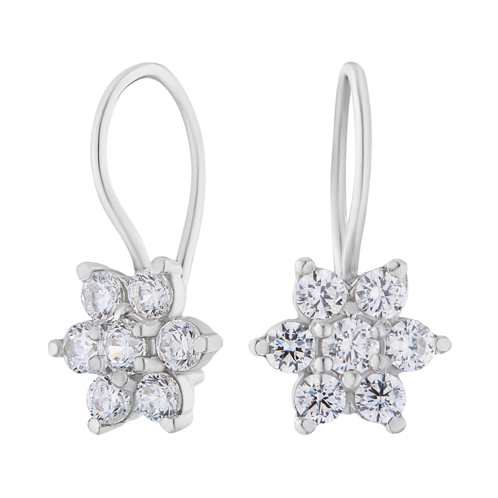 Серьги арт.2125949/9 Кубик Циркония