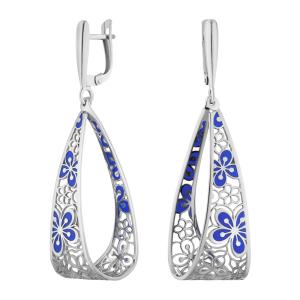 Серьги арт.2027386/9с Эмаль