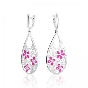 Серьги арт.2027391/9р Эмаль