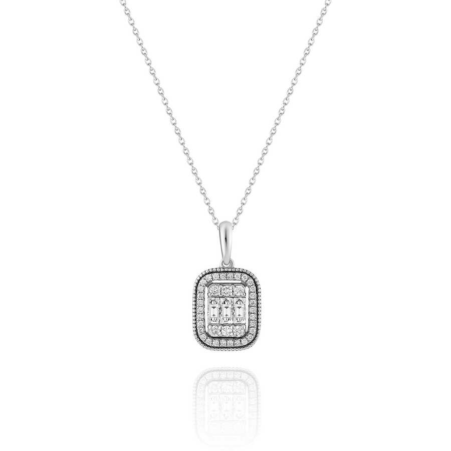 Ожерелье с бриллиантом 0,24 карат