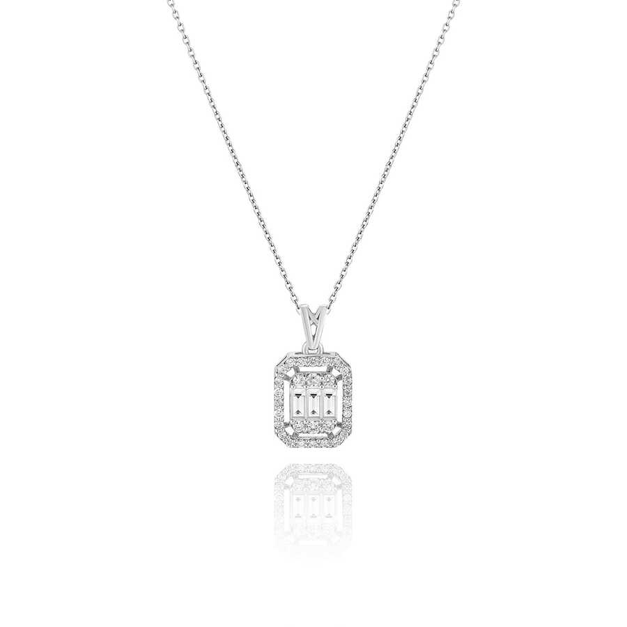Ожерелье с бриллиантом 0,30 карат