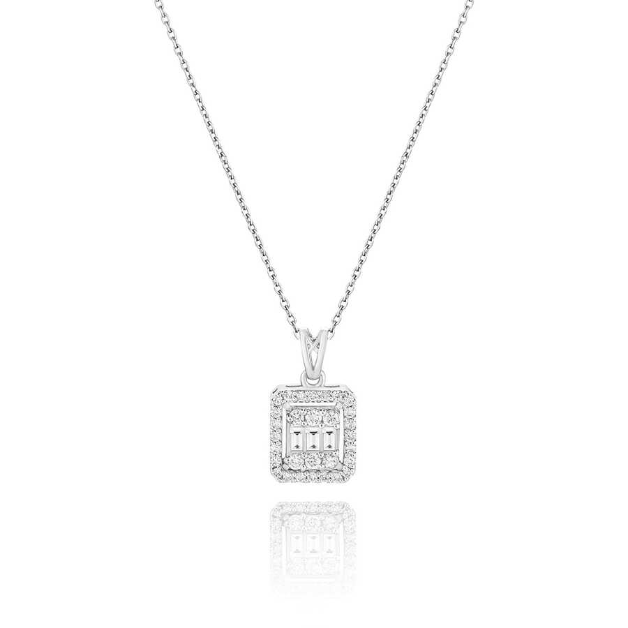 Ожерелье с бриллиантом 0,25 карат