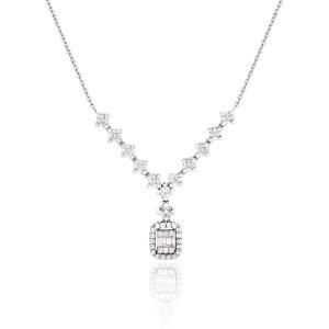 Ожерелье с бриллиантом 0,17 карат