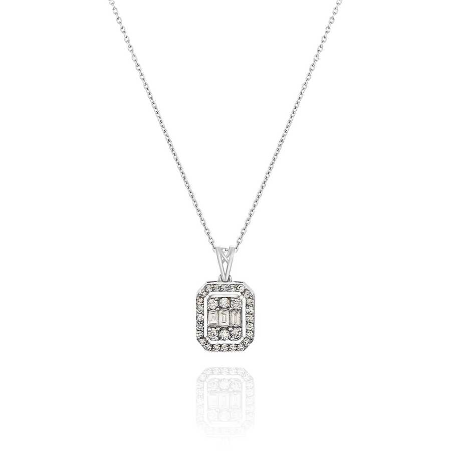 Ожерелье с бриллиантом 0,63 карат