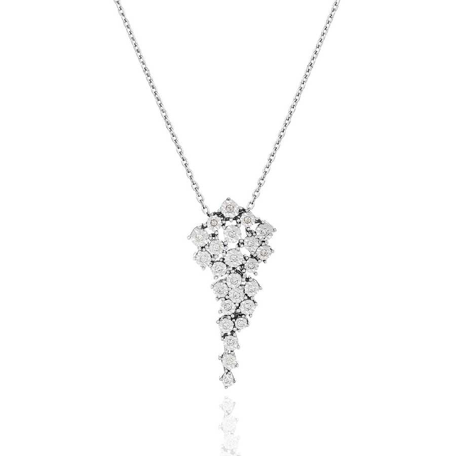 Ожерелье с бриллиантом 0,13 карат