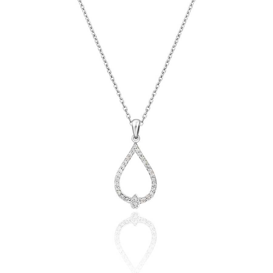 Ожерелье с бриллиантом 0,15 карат
