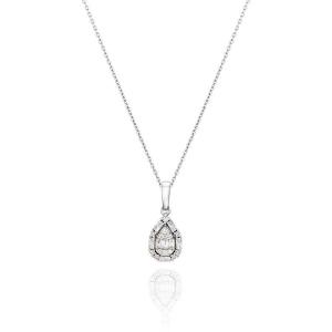 Ожерелье с бриллиантом 0,12 карат