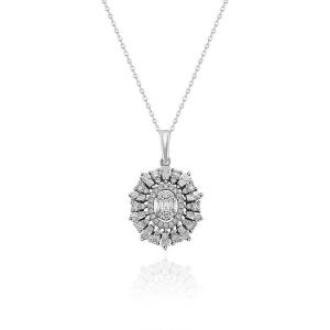 Ожерелье с бриллиантом 0,38 карат