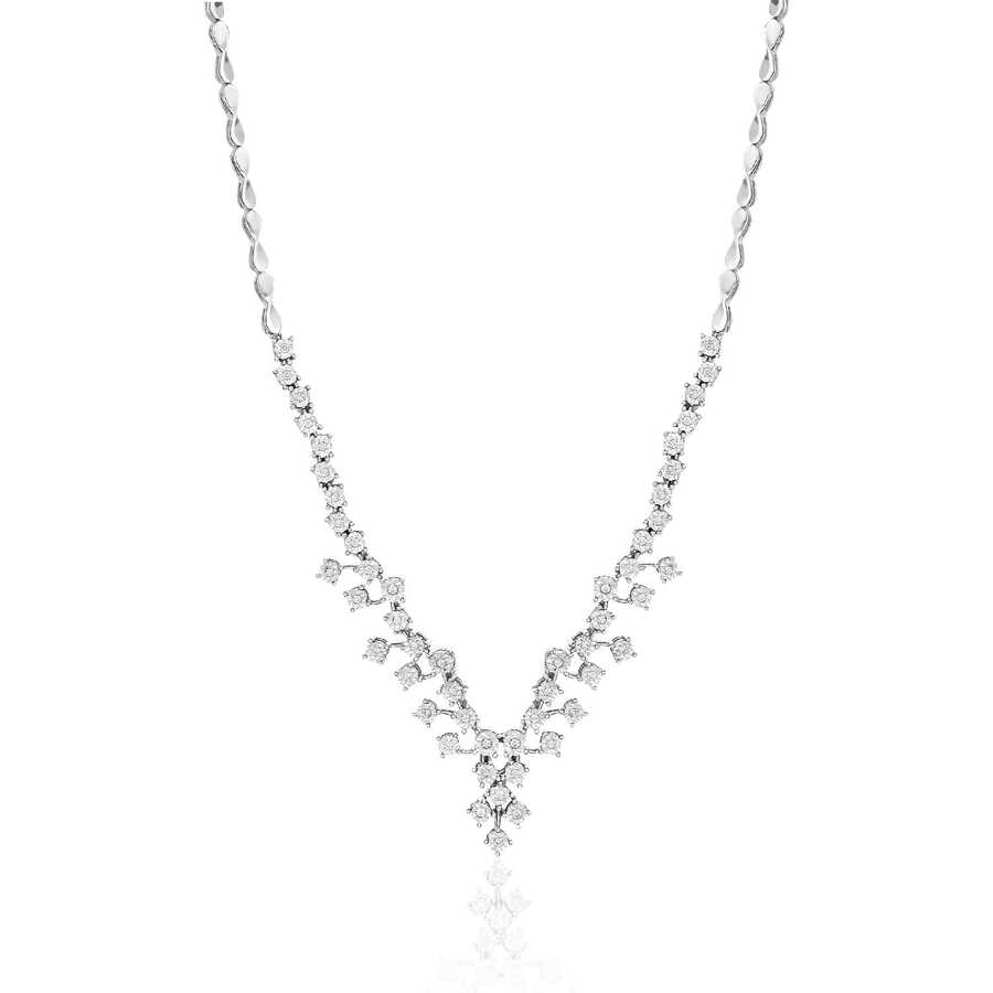 Ожерелье с бриллиантом 0,26 карат