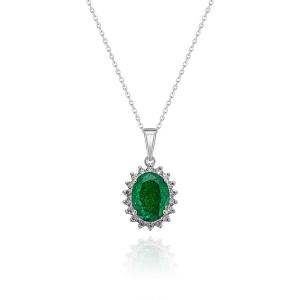 Ожерелье с бриллиантом 1,50 карат