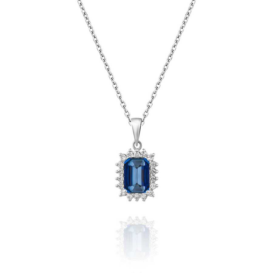 Ожерелье с бриллиантом 1,28 карат
