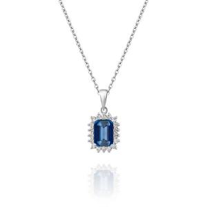 Ожерелье с бриллиантом 1,28 карат