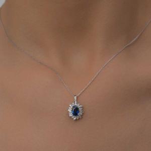 Ожерелье с бриллиантом 1,08 карат