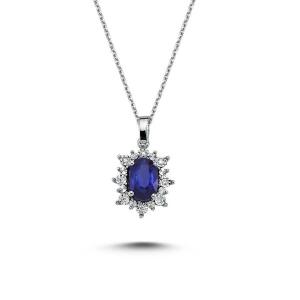 Ожерелье с бриллиантом 0,92 карат