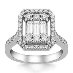 Sõrmus teemantidega 0,73 karaati