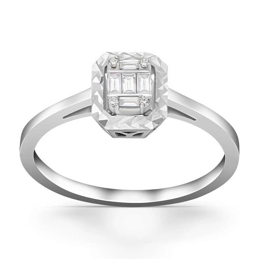 Sõrmus teemantidega 0,13 karaati