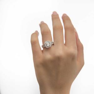 Sõrmus teemantidega 0,66 karaati