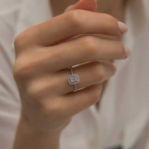 Sõrmus teemantidega 0,27 karaati