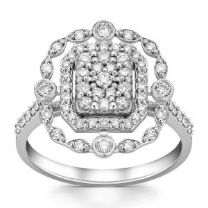 Sõrmus teemantidega 0,46 karaati