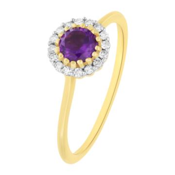Золотое кольцо с разноцветными камнями AM