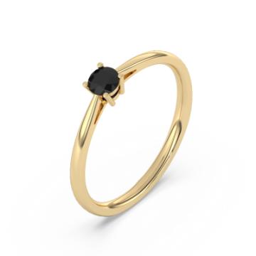 Золотое кольцо с разноцветными камнями BD