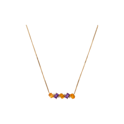 Ожерелье с разноцветными камнями AMSPE
